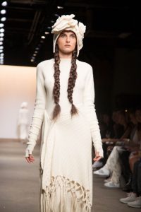 A Cashmere Song design on the runway of the NOLCHA Fashion Week