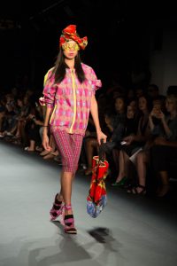 A model from the bright and playful Xuly Bet NYFW SS17 collection