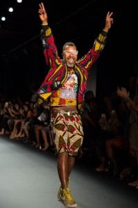 Designer Lamine Kouyaté on the Xuly Bet NYFW runway