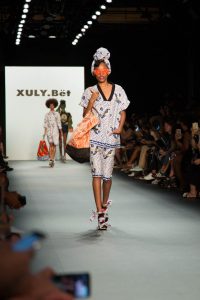 A model from the bright and playful Xuly Bet NYFW SS17 collection