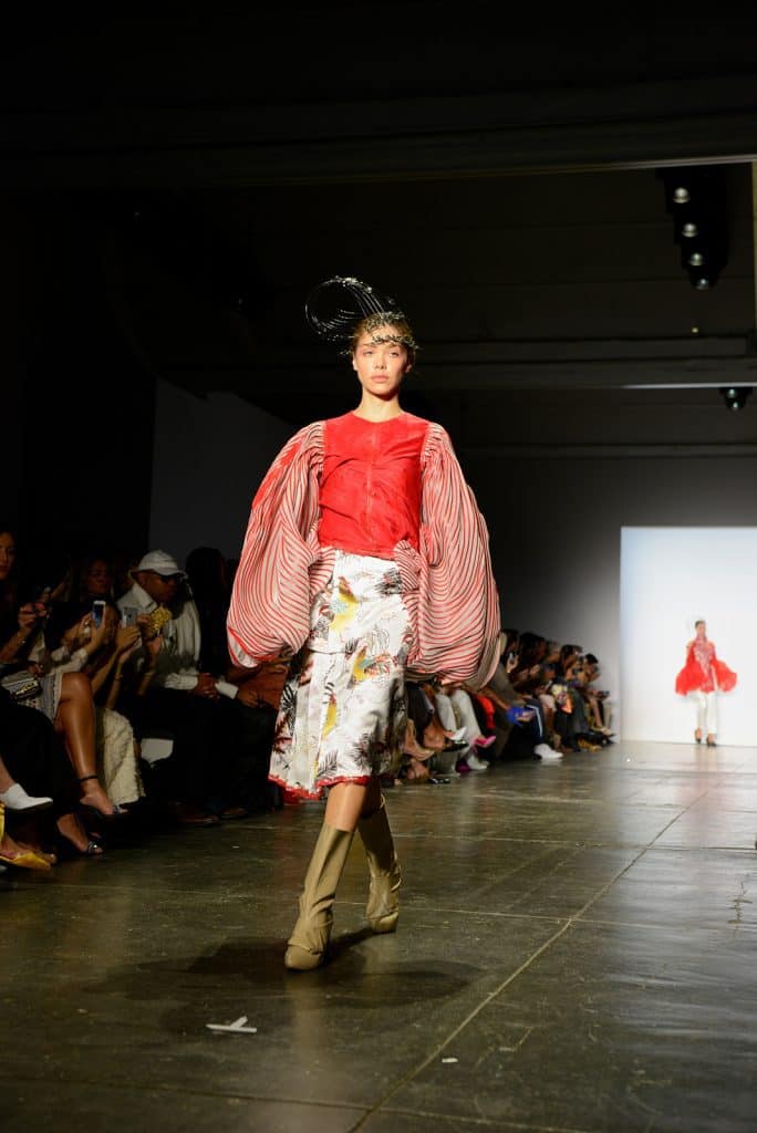 Kimberly Tandra S/S 2019 collection with Indonesian Diversity Group at NYFW. Photographed by Patrick Hovan