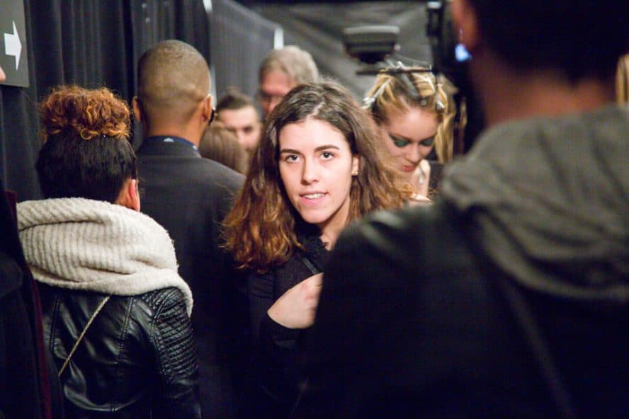 Backstage at NYFW, photo by JULEIMAGES